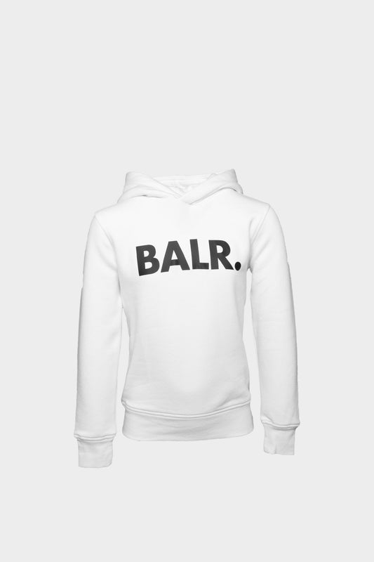 Brand Logo Hoodie White