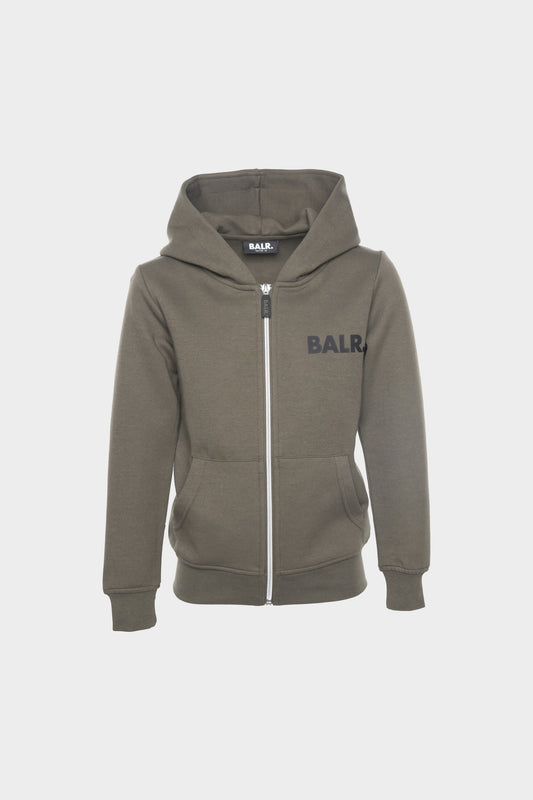 Q-Series Zip Thru Hoodie Army Green