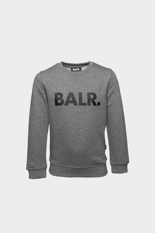Brand Logo Crew Neck Grey Heather