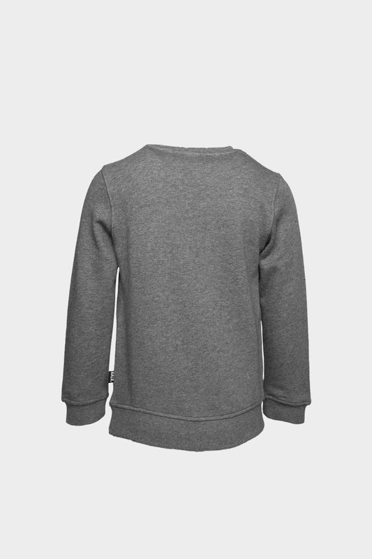 Brand Logo Crew Neck Grey Heather