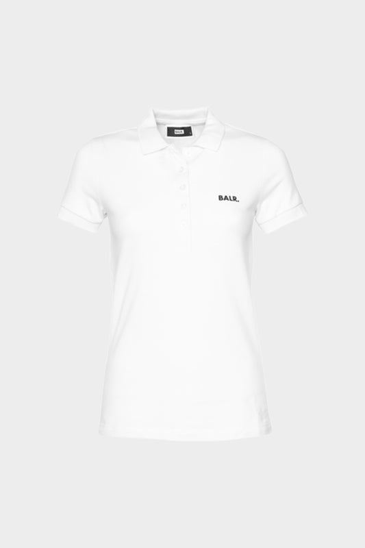 Brand Contrast Logo Polo White