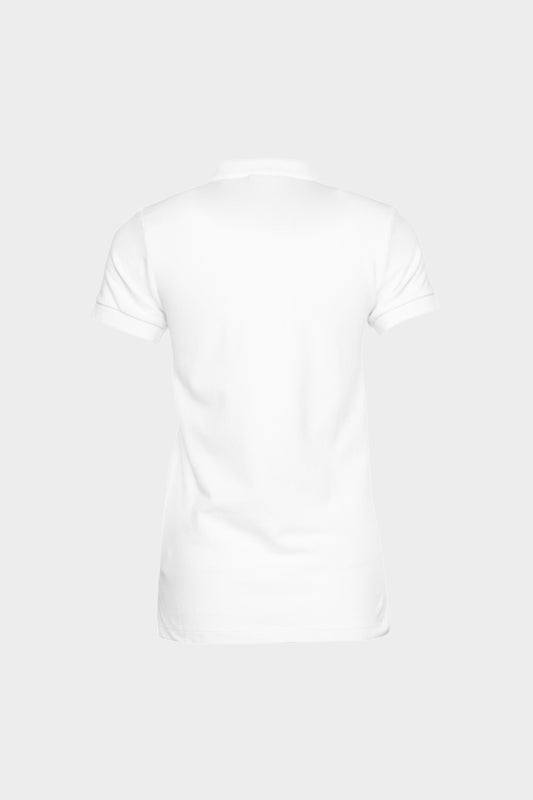 Brand Contrast Logo Polo White