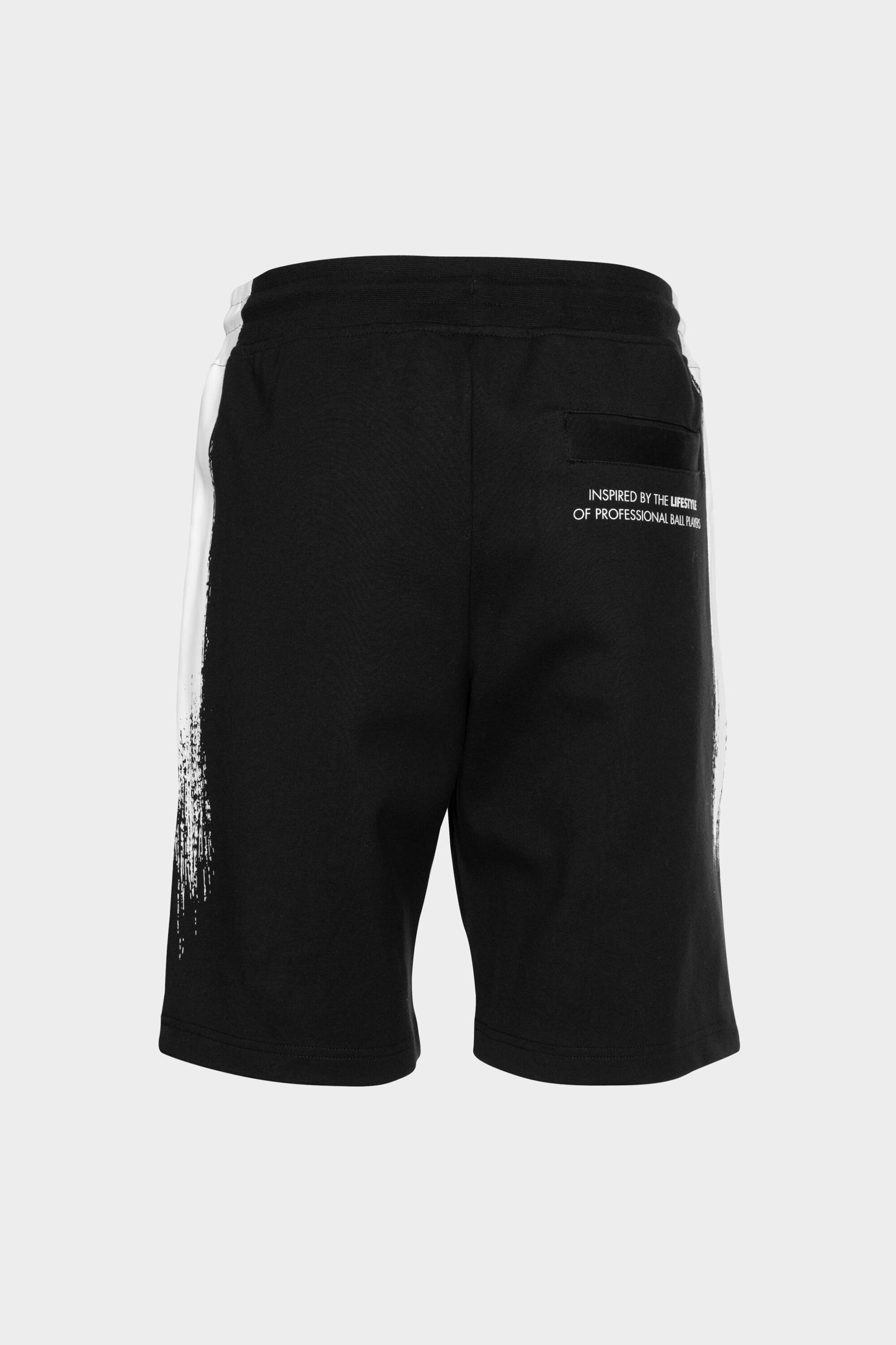 Chalk Striped Sweat Shorts Black