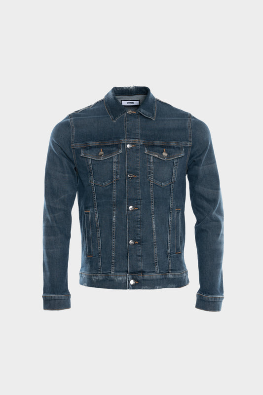 BALR. Clean Distressed Dark Aged Jacket Loose Dark Aged