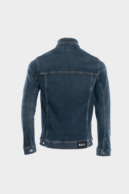 BALR. Clean Distressed Dark Aged Jacket Loose Dark Aged