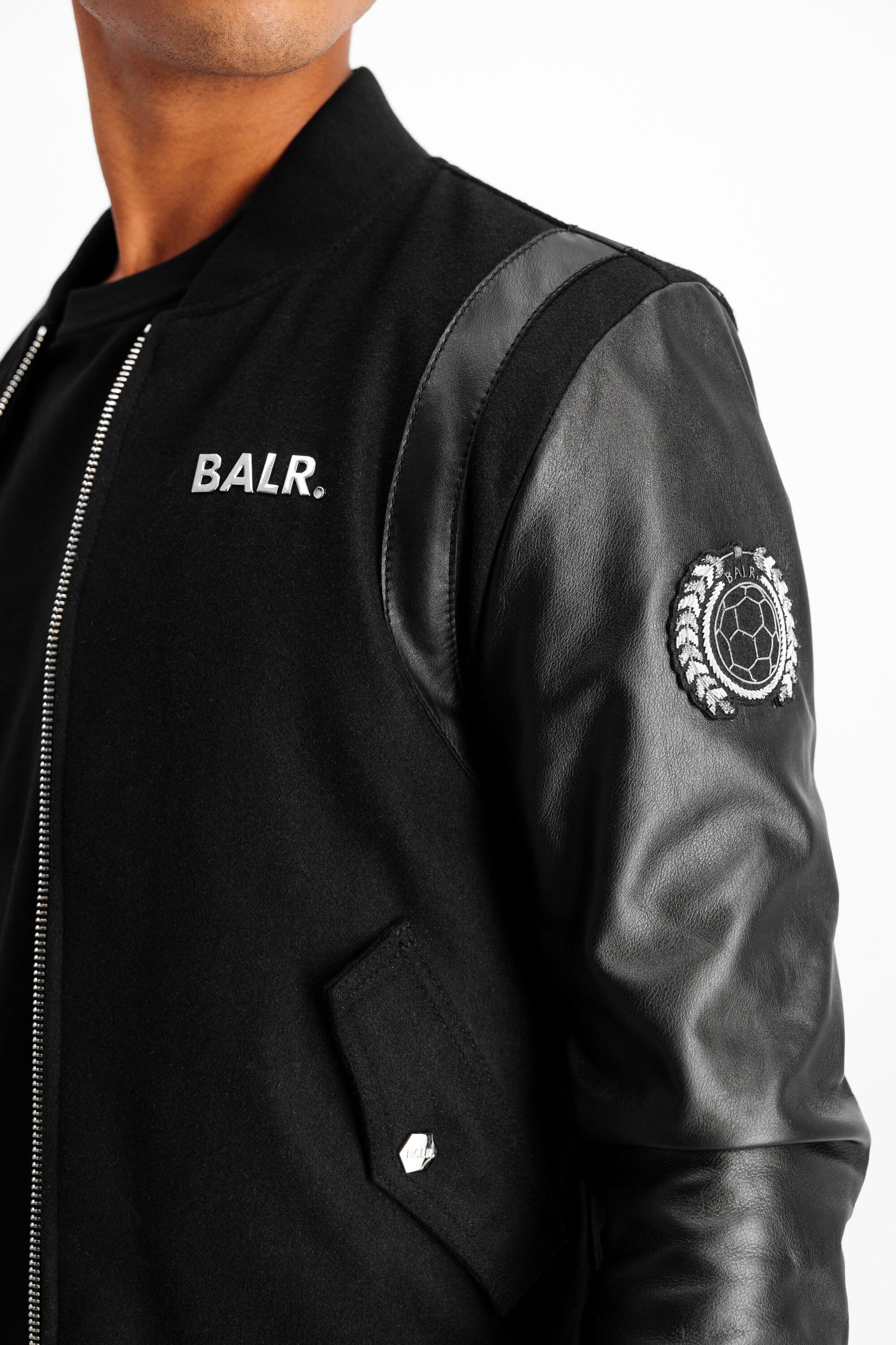 BALR. Varsity Badge Jacket Black