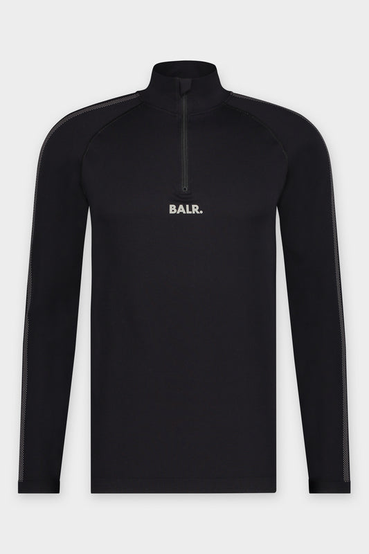 Edgard Running Zip Longsleeve Jet Black