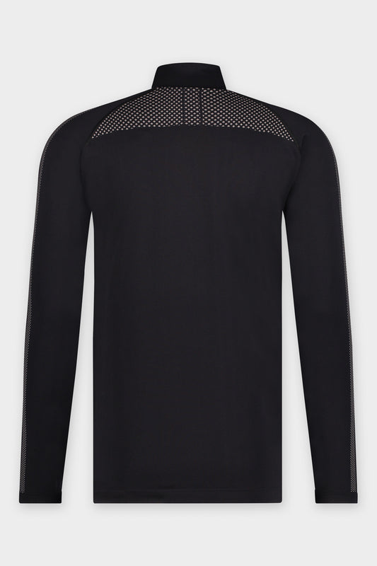 Edgard Running Zip Longsleeve Jet Black