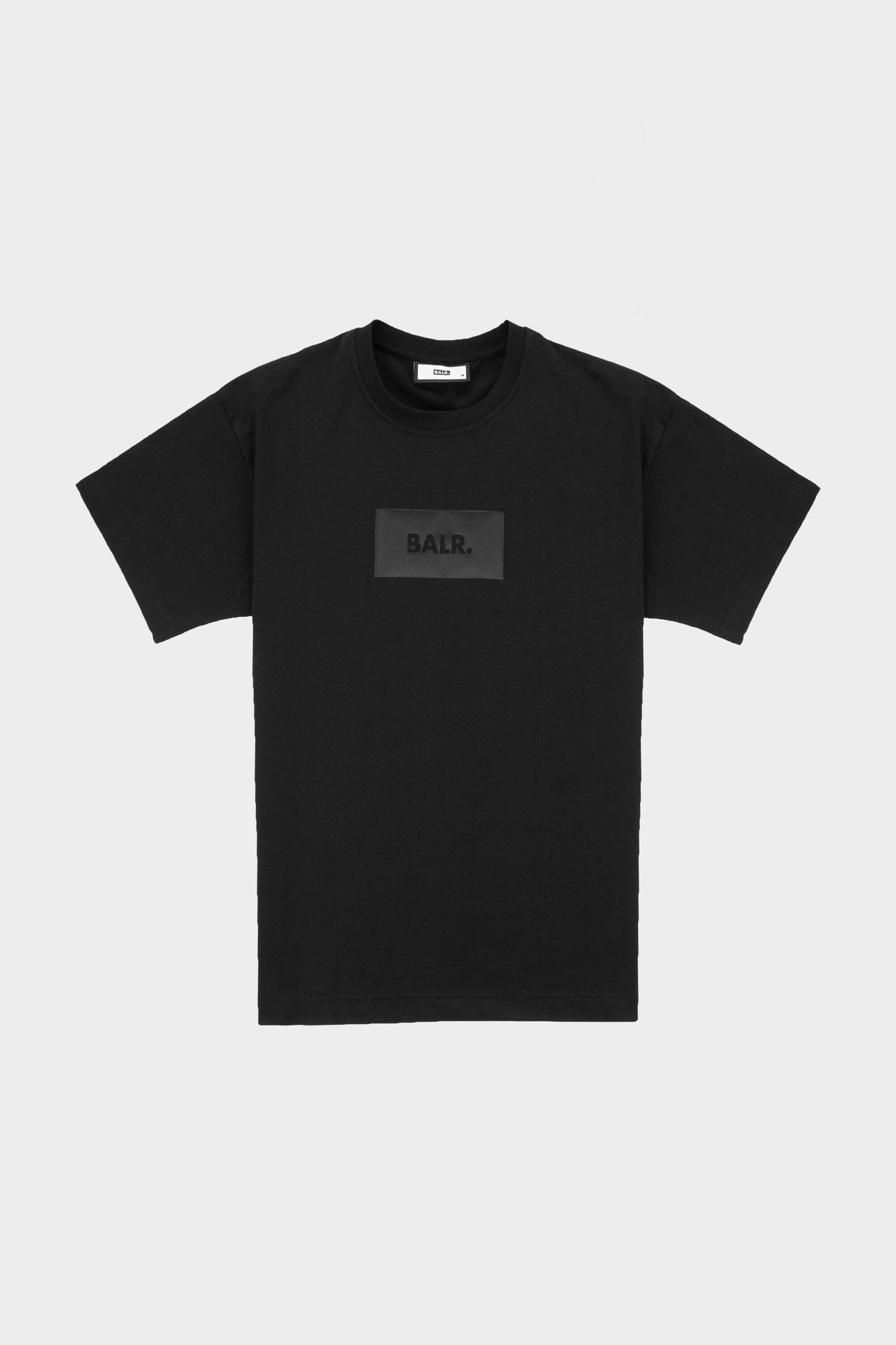 Satin Print Oversized Fit T-Shirt Jet Black