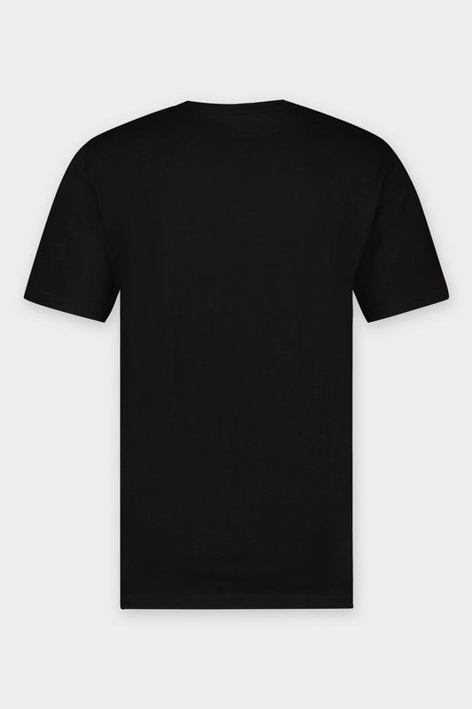 Brand Straight T-Shirt Jet Black/Blue