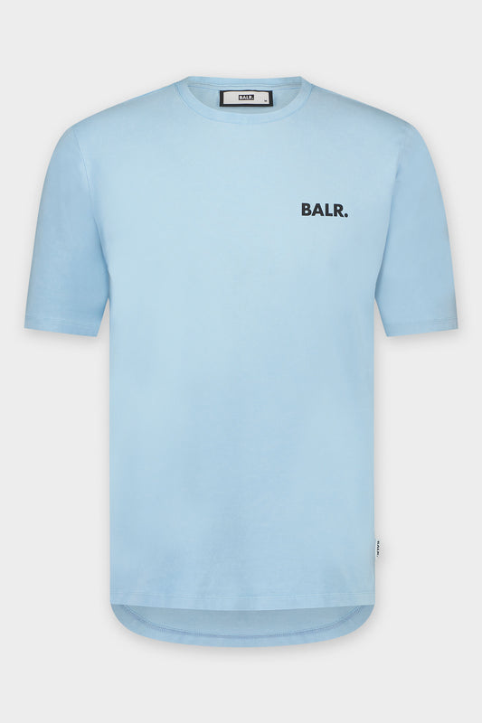 Athletic Small Branded Chest T-Shirt Ice Washed