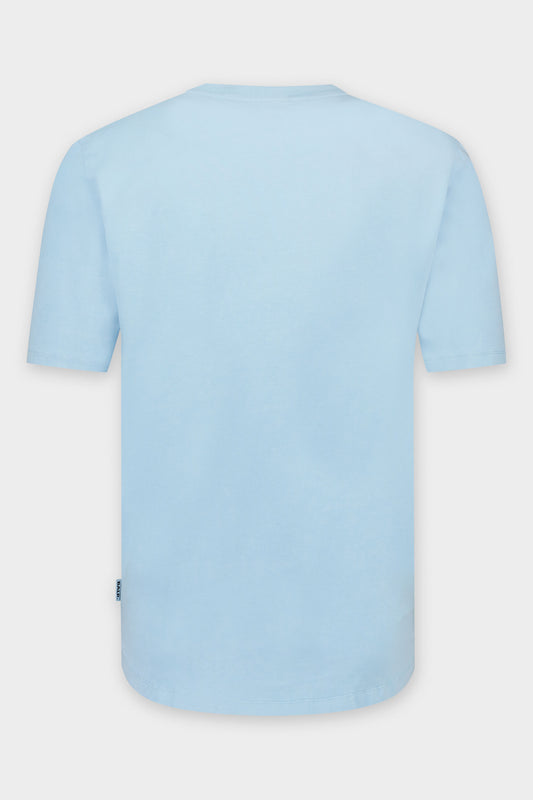 Athletic Small Branded Chest T-Shirt Ice Washed
