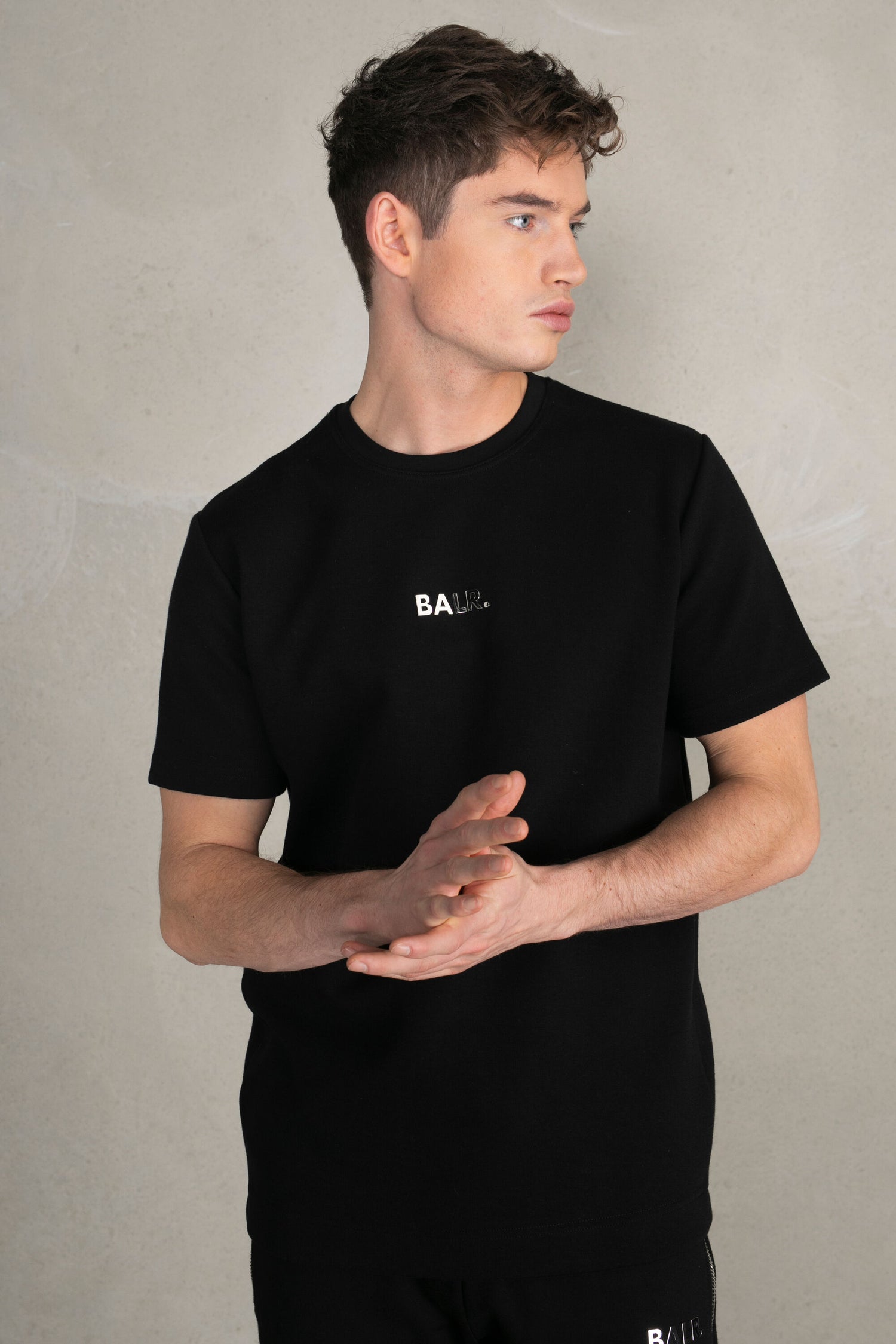 slim jord Rug Q-Series Straight T-shirt Jet Black – BALR.