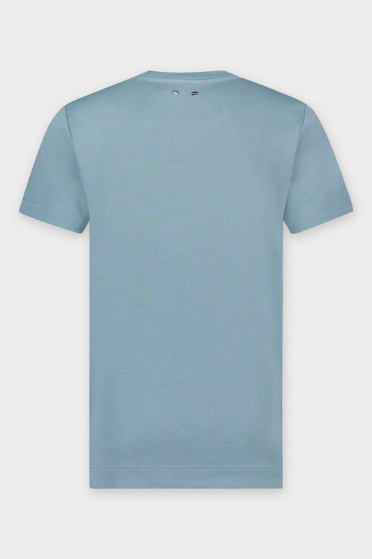Q-Series Straight T-shirt Steenblauw