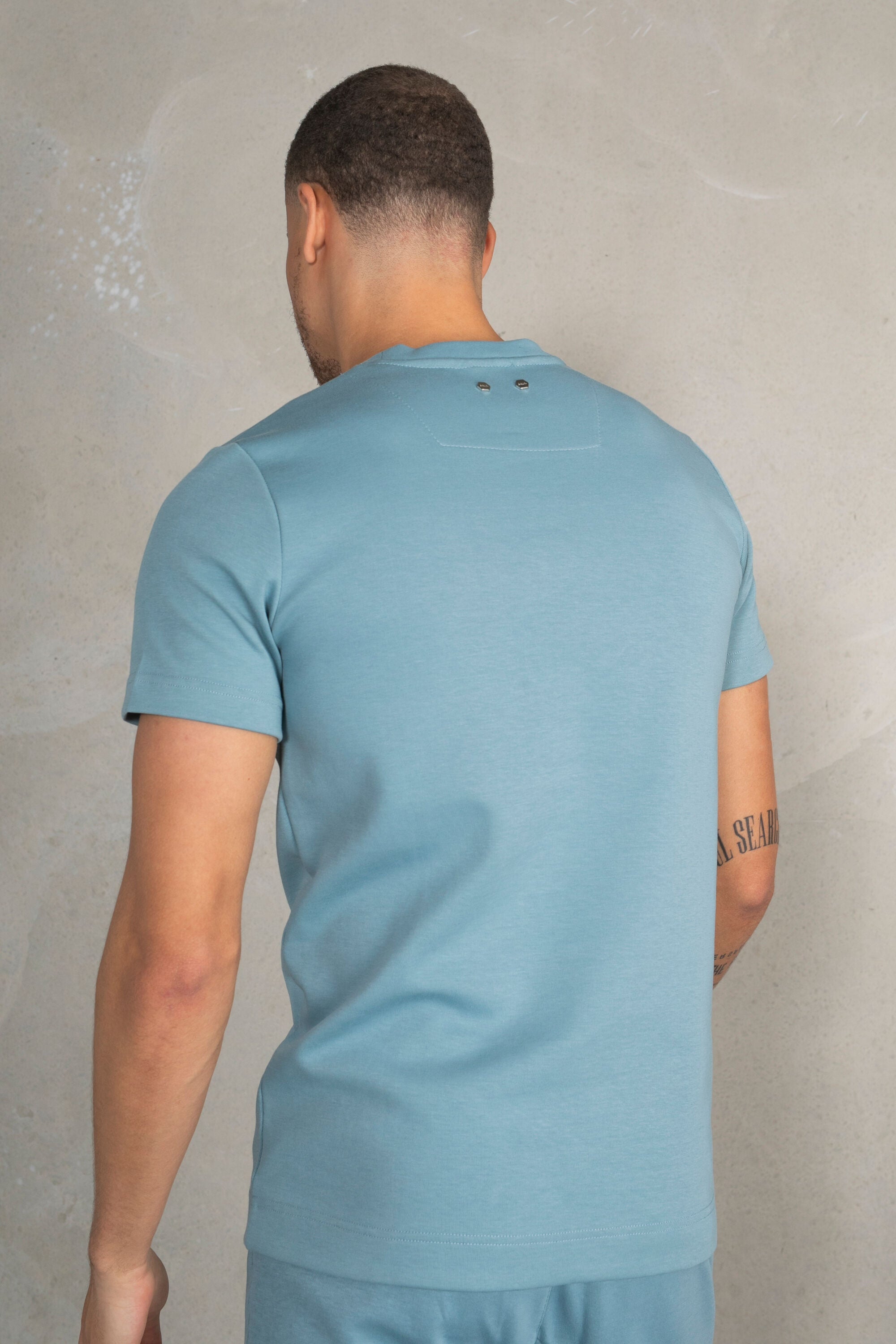 Q-Series Straight T-shirt Stone Blue