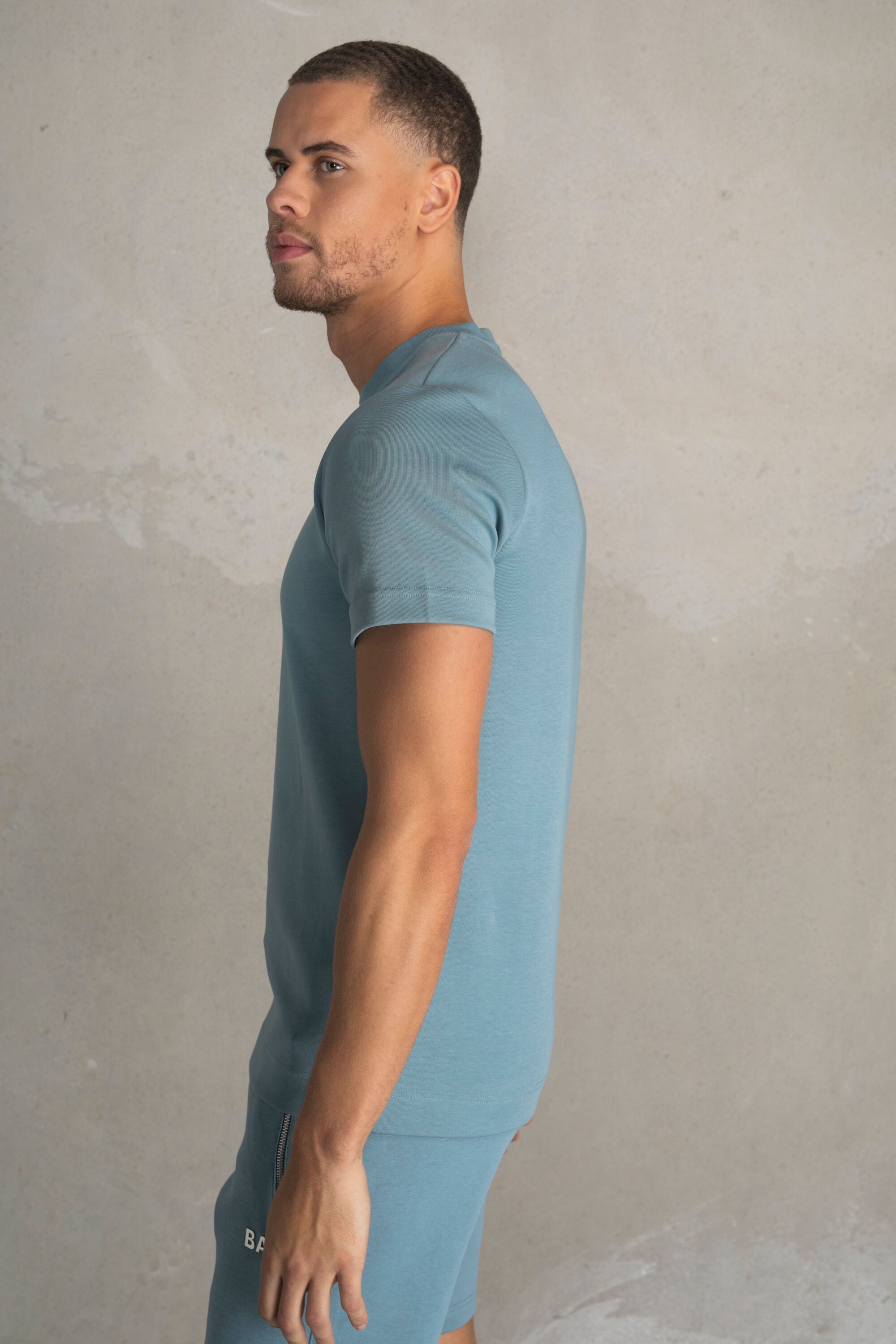 Q-Series Straight T-shirt Stone Blue
