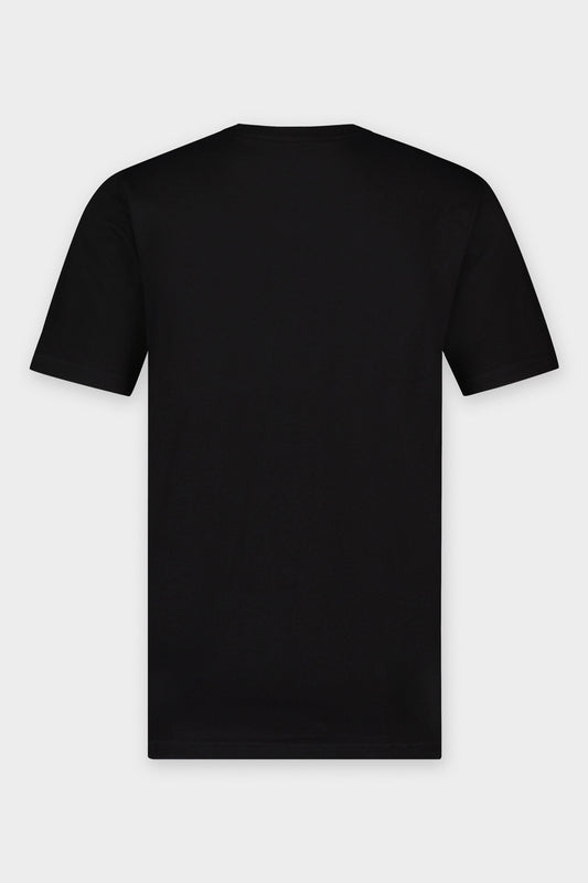 Olaf Straight BALR . Ace Embro T-Shirt Jet Zwart