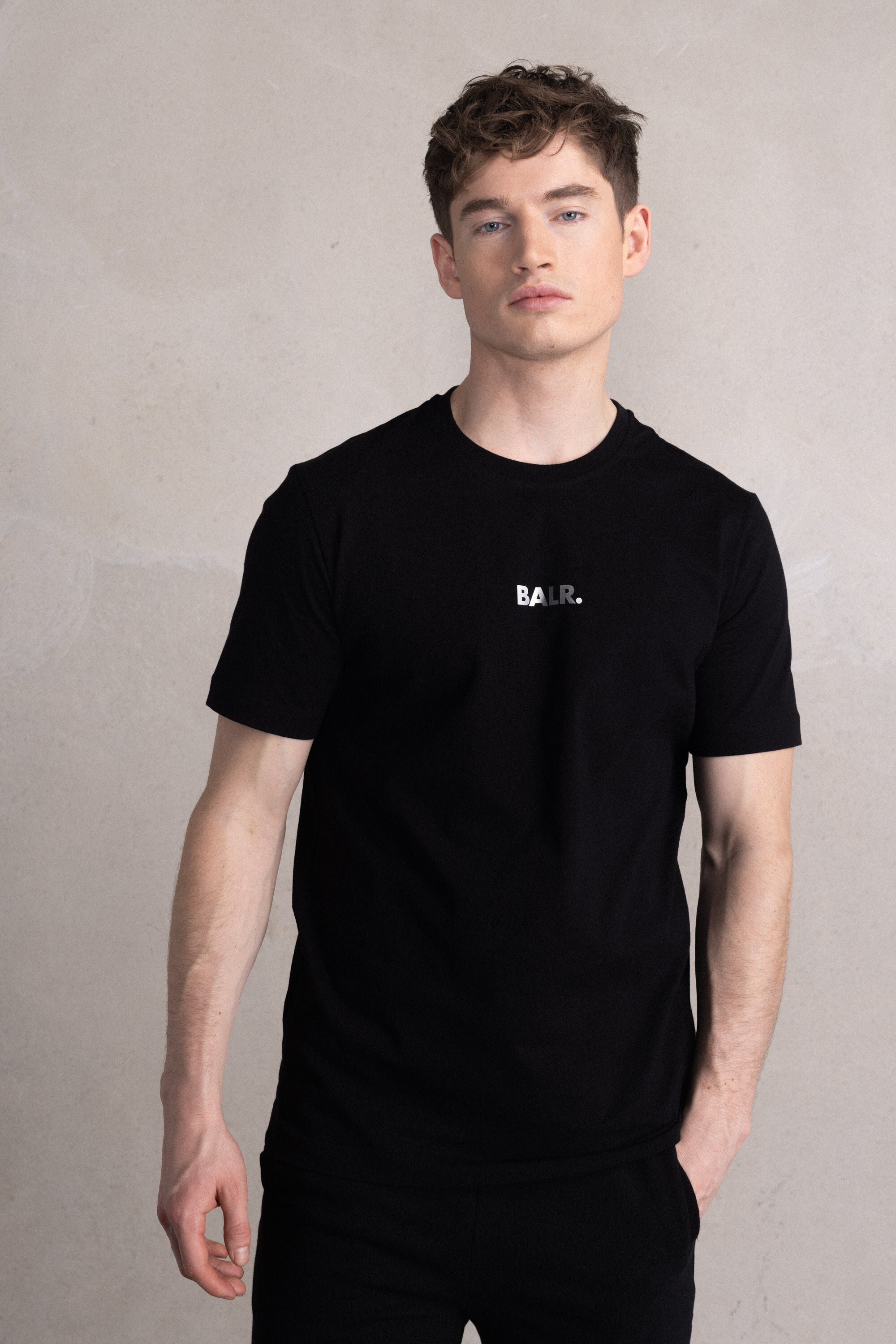 Olaf Straight number 7 T-Shirt Jet Black