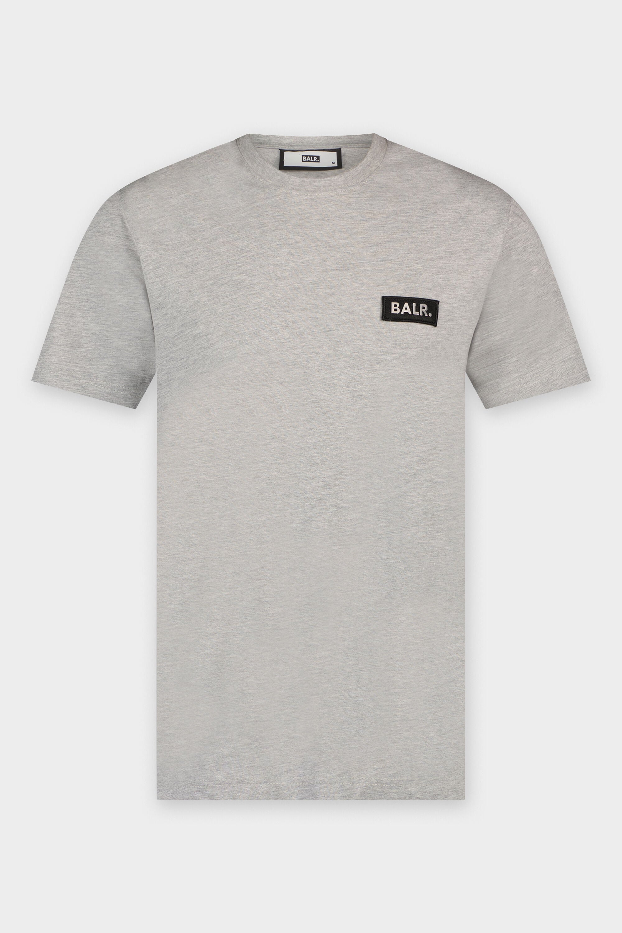 Olaf Straight Felt Badge Logo T-Shirt Grey Heather