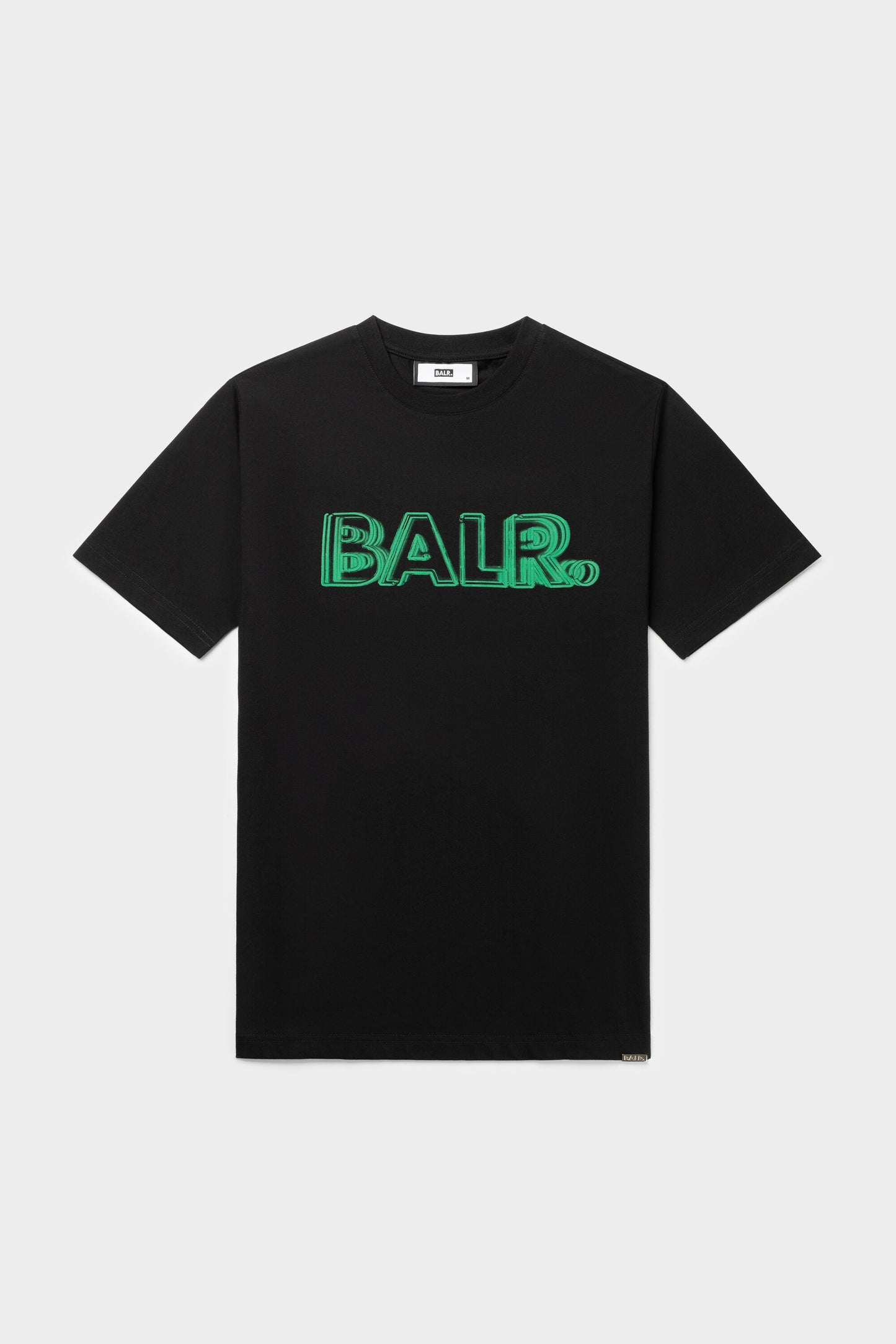 Olaf Straight Neon Brand T-Shirt Jet Black/Putting Green