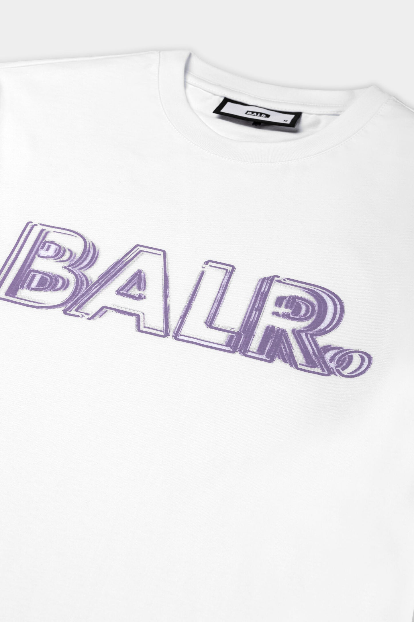 Olaf Straight Neon Brand T-Shirt Bright White/Paisley Purple
