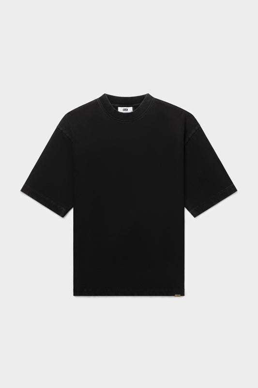 Joey Box Washed Melted Brand T-Shirt Jet Black
