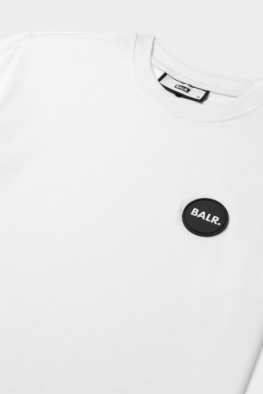Olaf Straight Rundes Gummiabzeichen T-Shirt Hellweiß