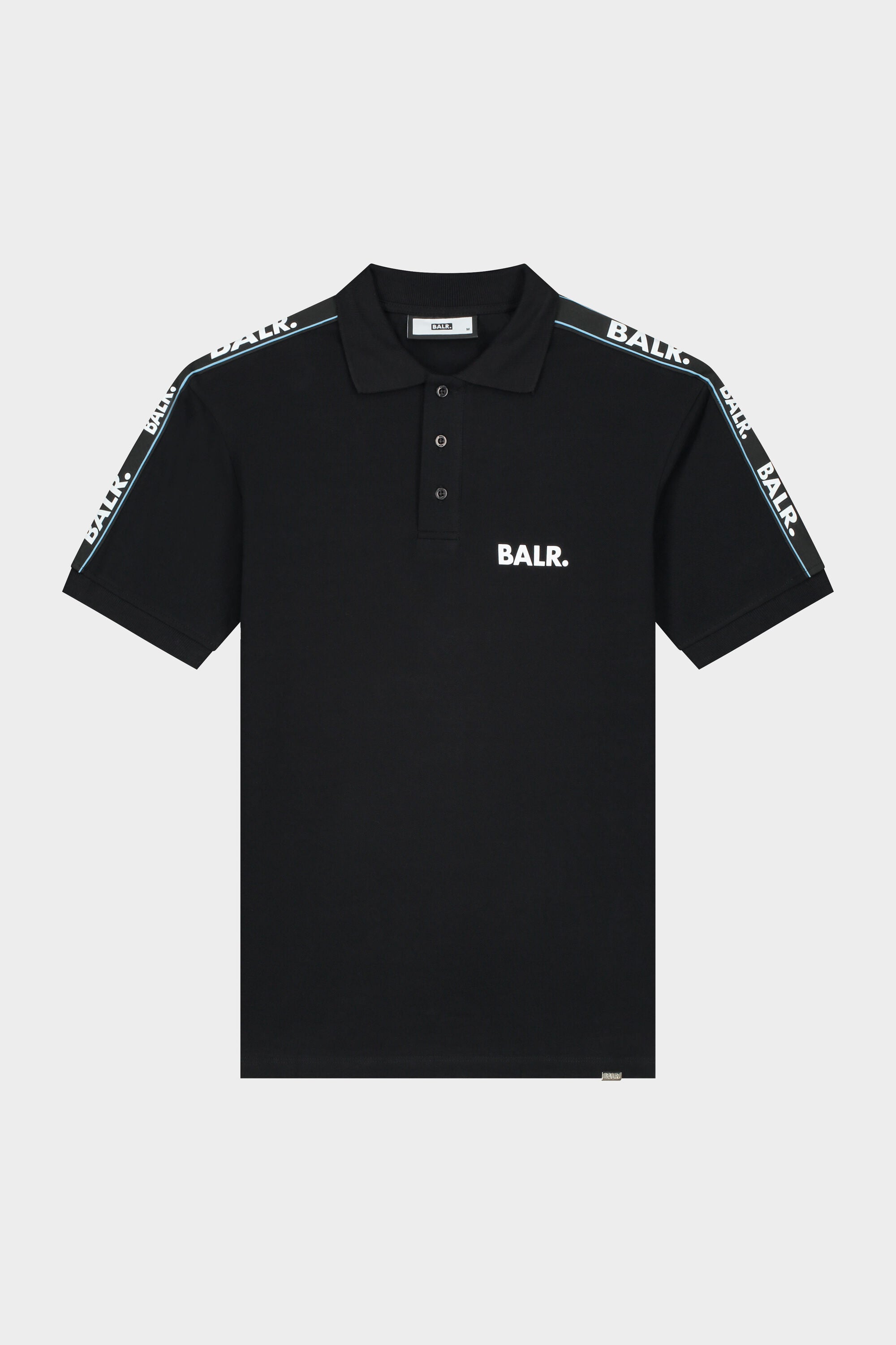 Olaf Straight Repeat Tape Polo Jet Black