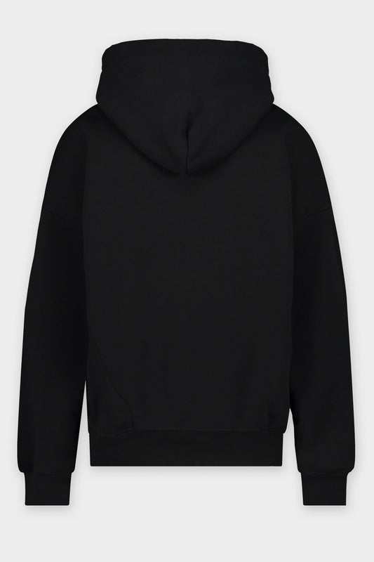 Joey Box Brand Pocket Hoodie Jet Zwart