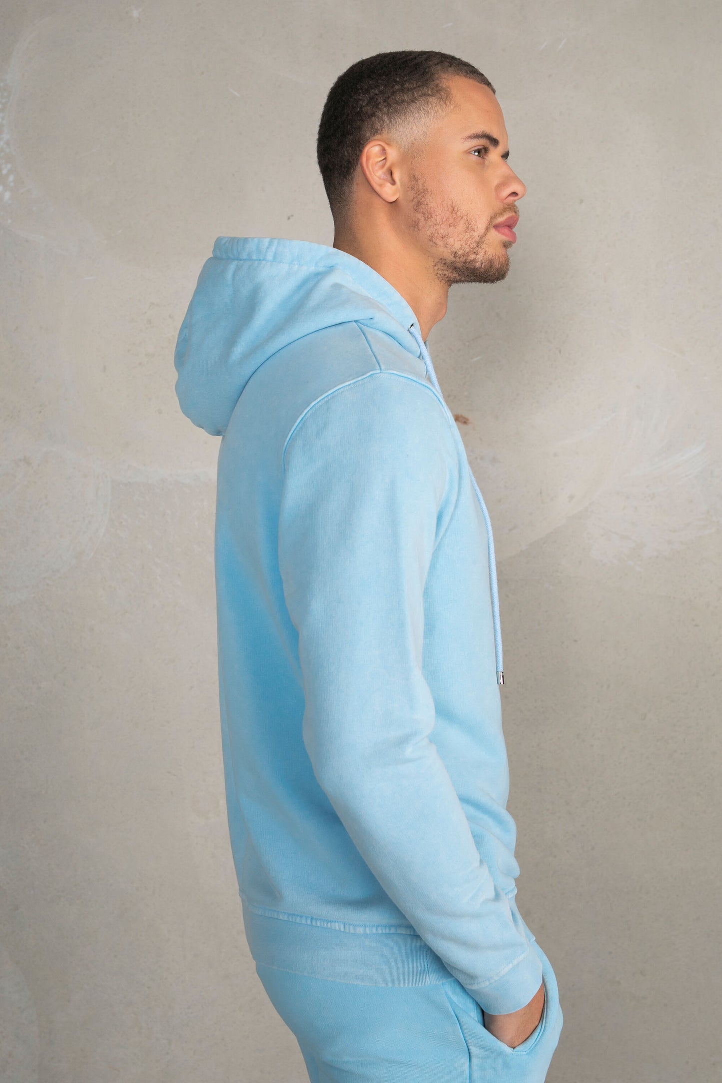 Olaf Straight Crest Hoodie Ice Washed