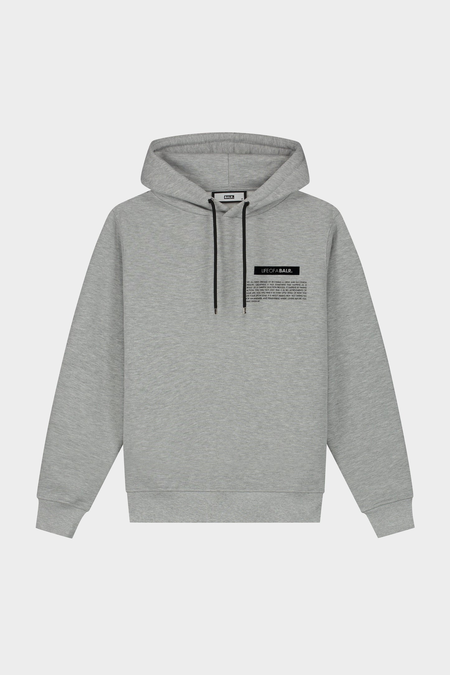 Olaf Straight Hoodie Quote Grey Heather