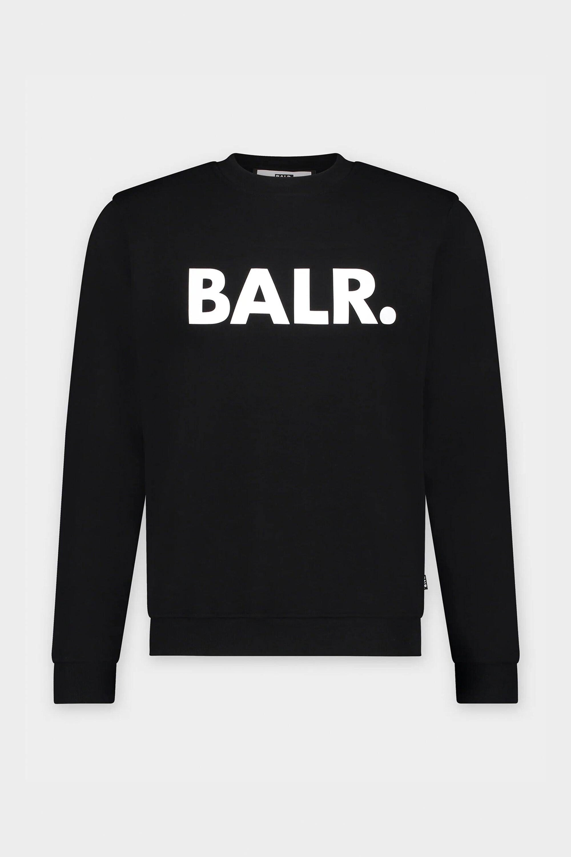 Brand Straight Crewneck Jet Black