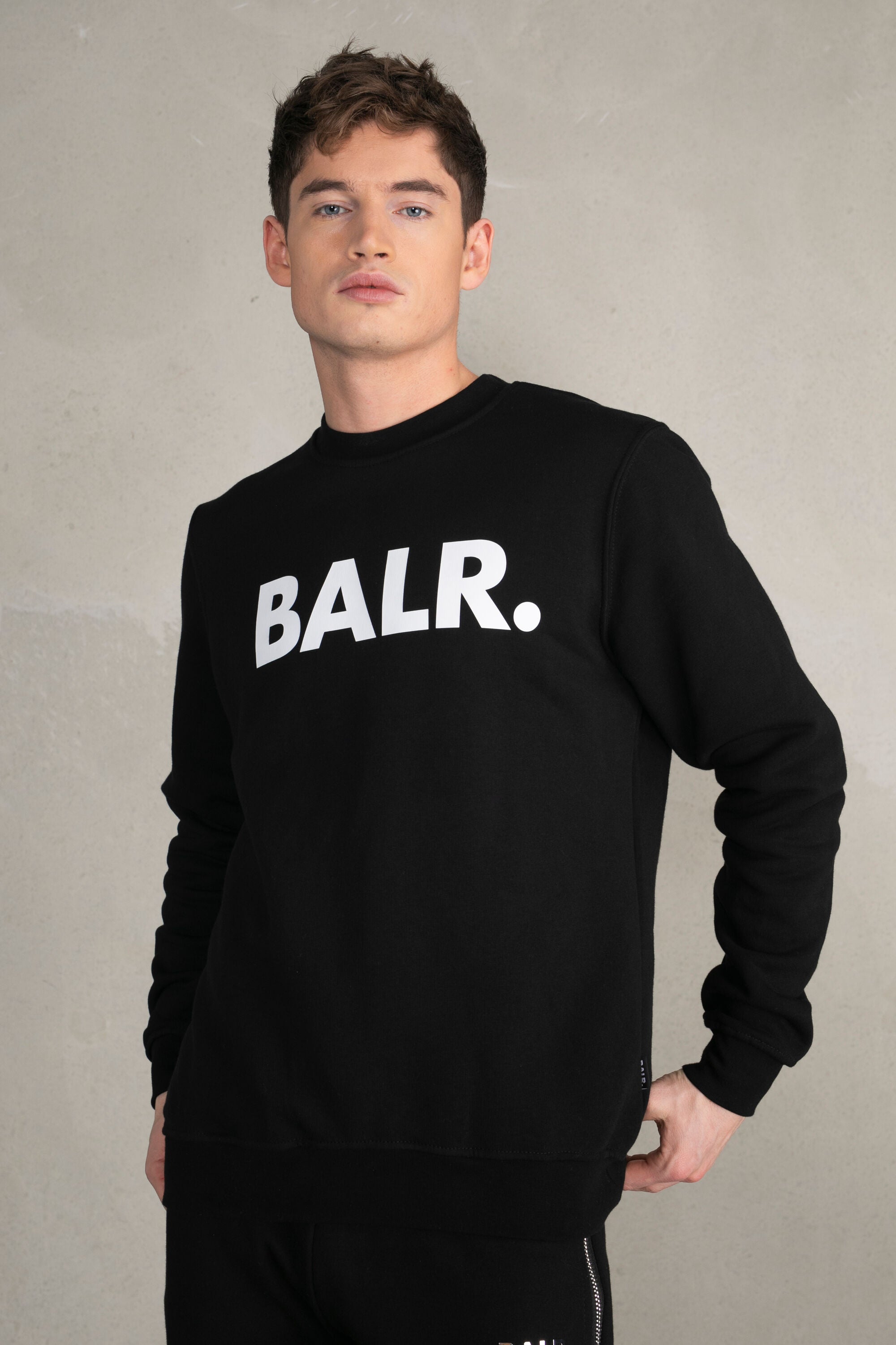 BALR.  Club Straight Crew Neck  BLACK