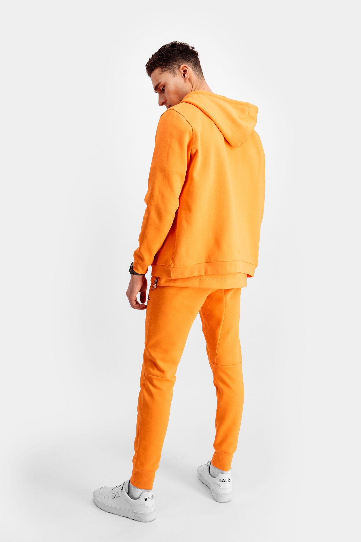 Q-Series Straight Zip Thru Hoodie Vibrant Orange