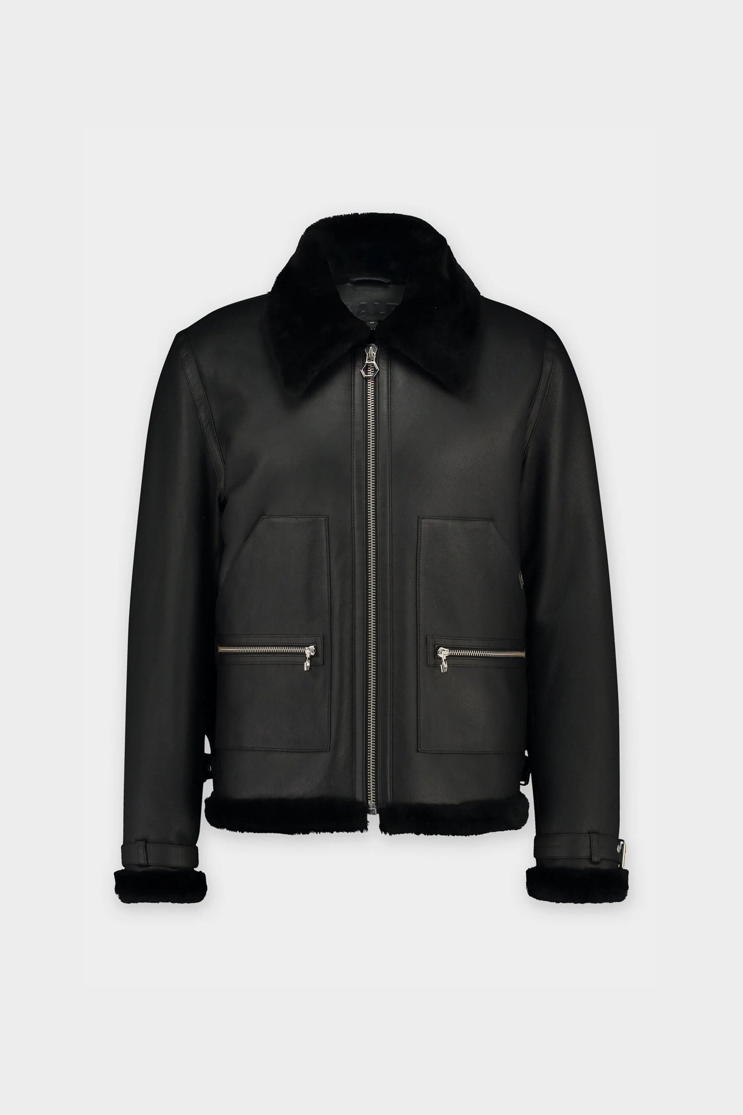 Shearling Regular Jacket Jet Black