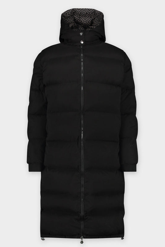 Gerald Long Down Puffer - ISHU Jet Black