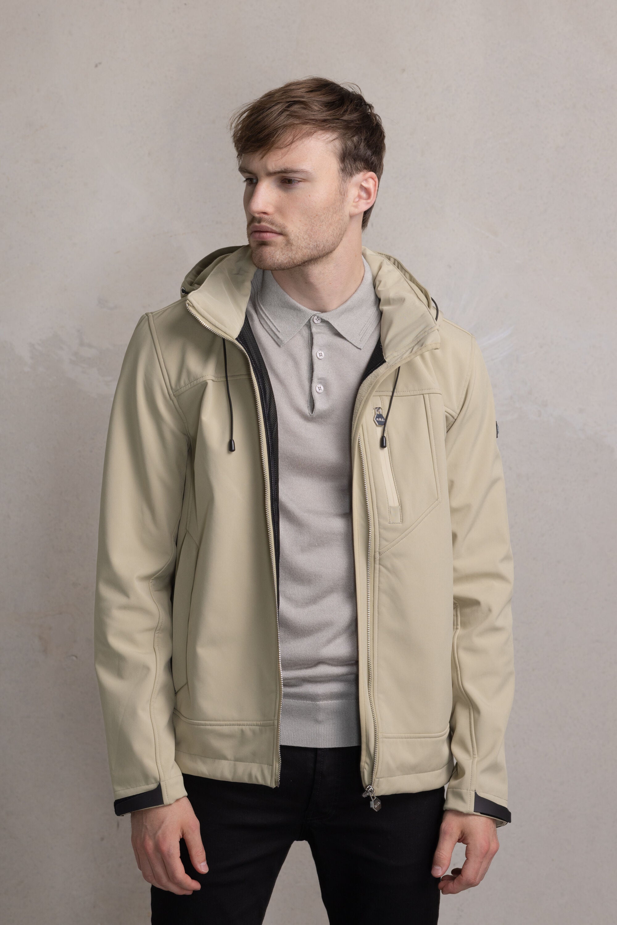 Joseph Badge Soft Shell Jacket Elm