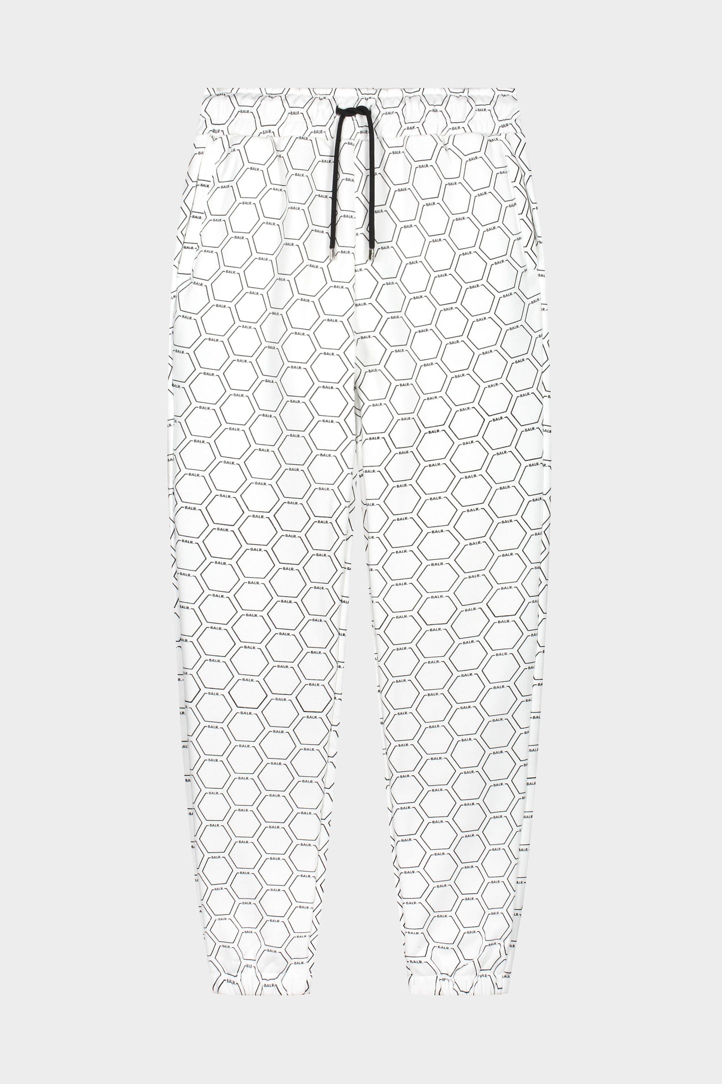 Olaf Straight Sweatpants Hexagon AOP Bright White/Jet Black