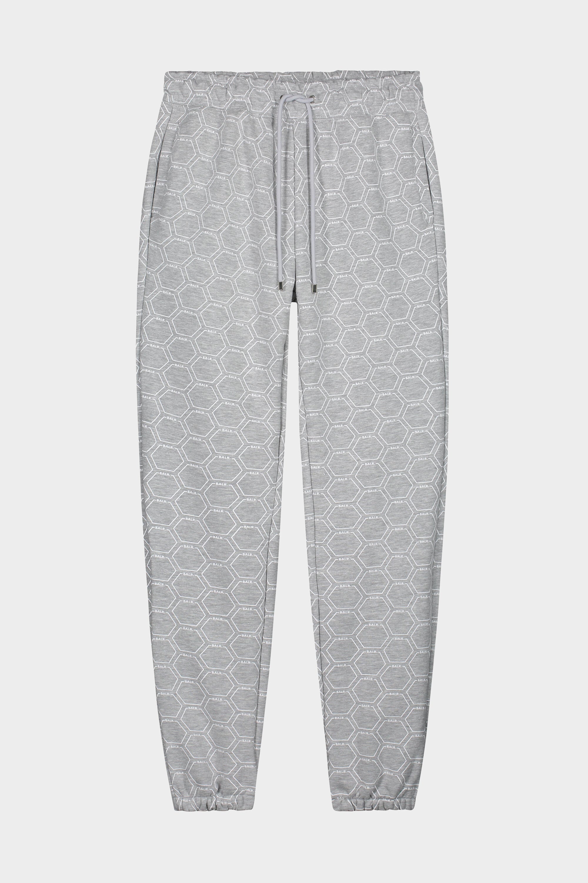 Olaf Straight Hexagon AOP Sweatpants Grey Heather