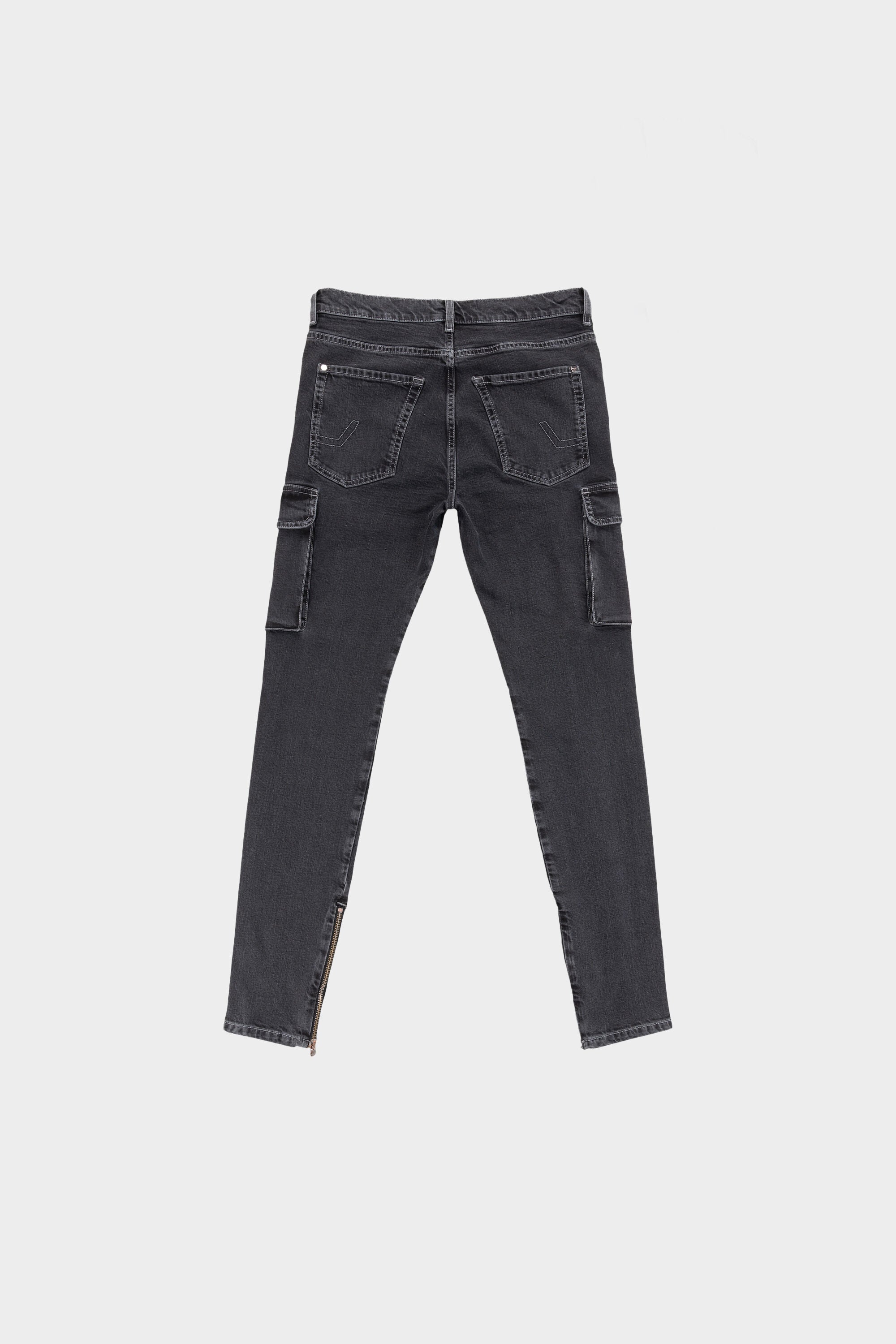 Cargo Slim Jeans Dk Denim Grey