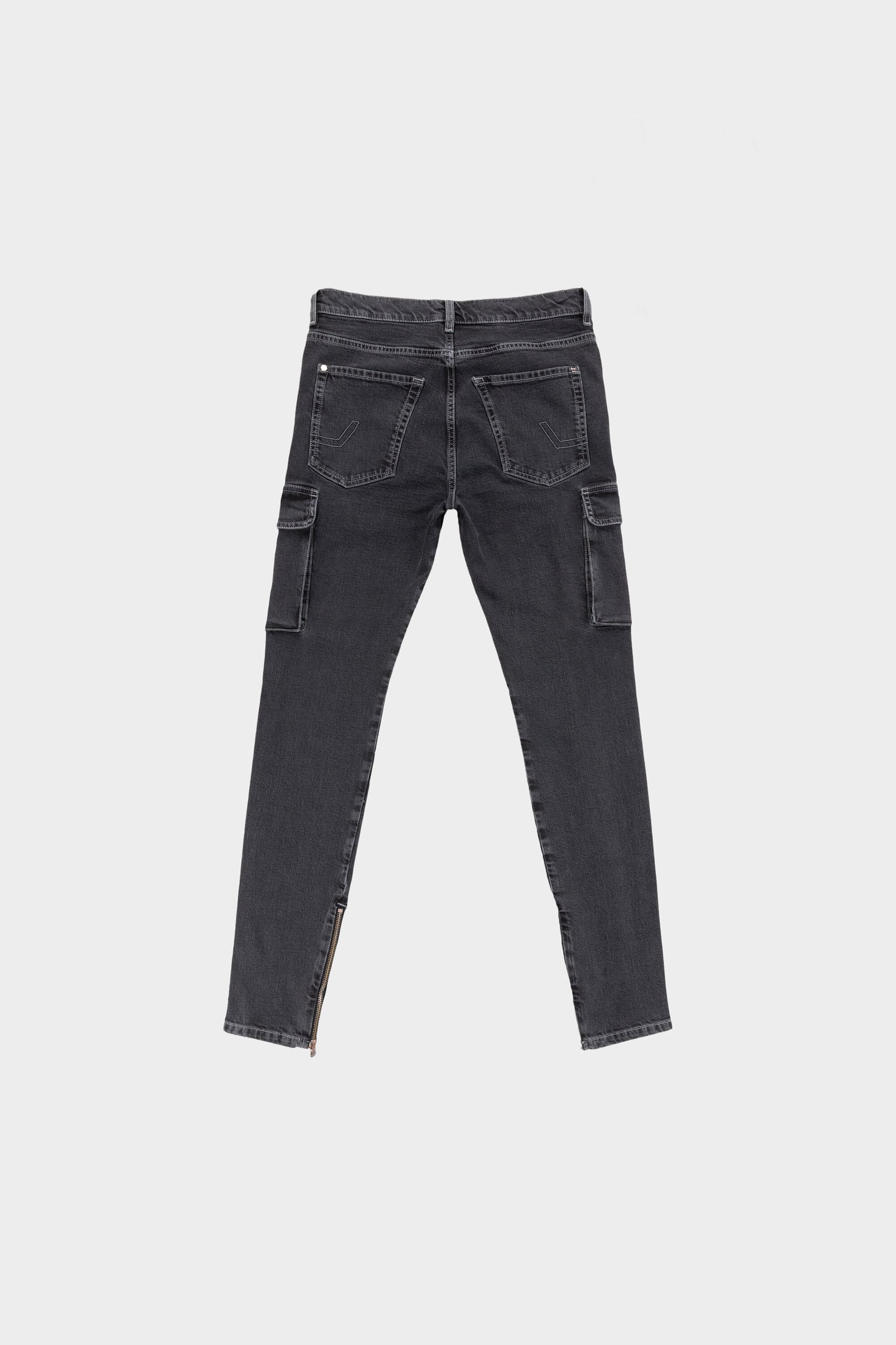 Cargo Slim Jeans Dk Denim Grey