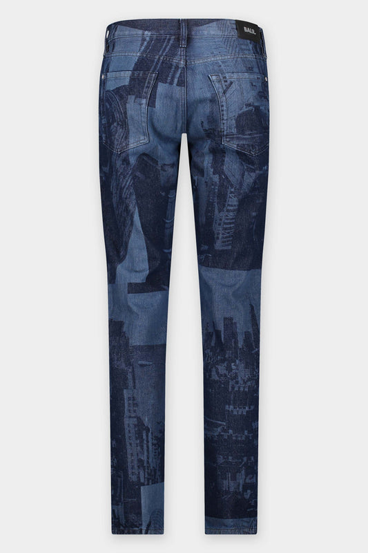 Spencer Straight City AOP Denim City Laser