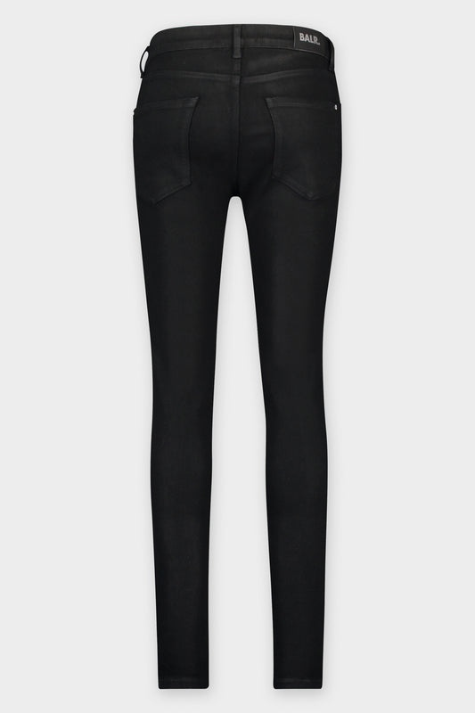 Trevor Skinny Coated Studs Denim Jet Black