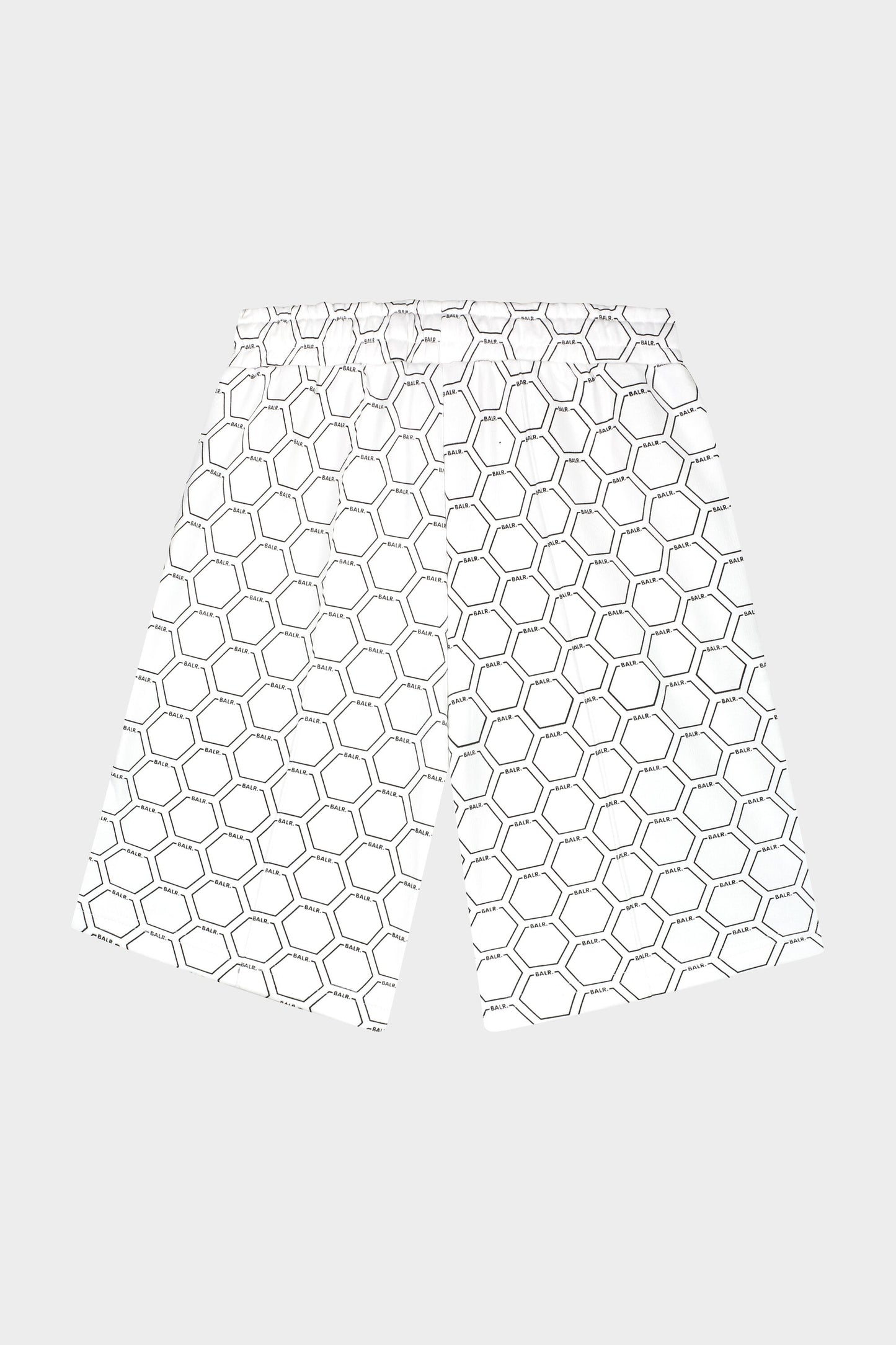 Regular Shorts Hexagon AOP Bright White/Jet Black