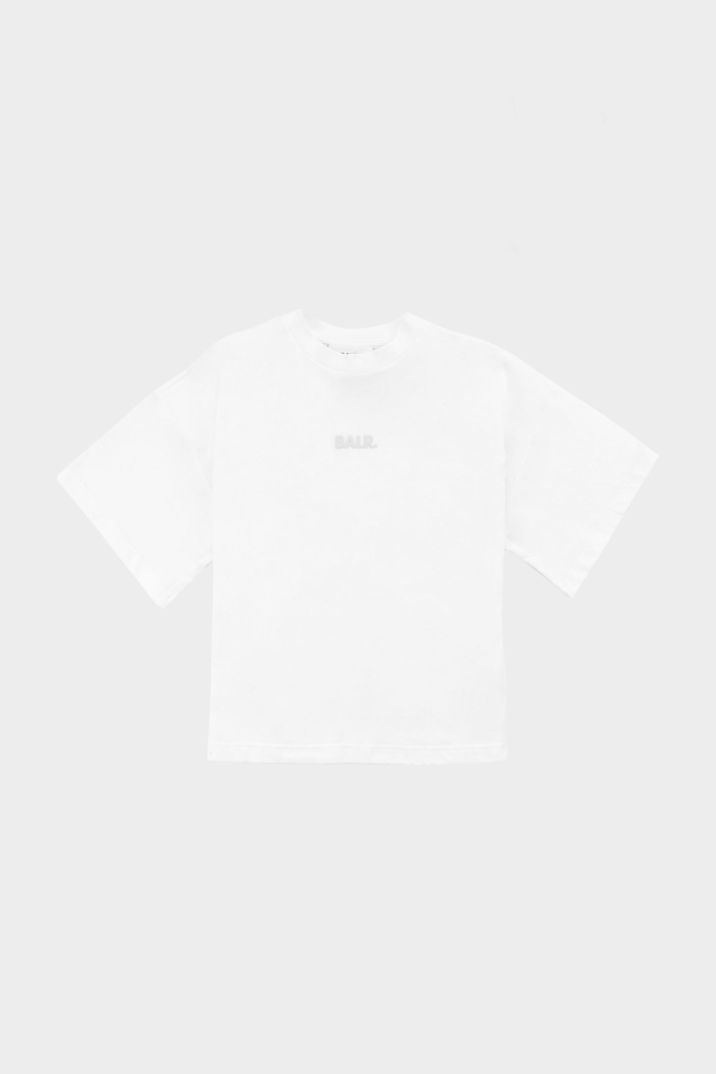 Clean Wide Croped Tee Bright White