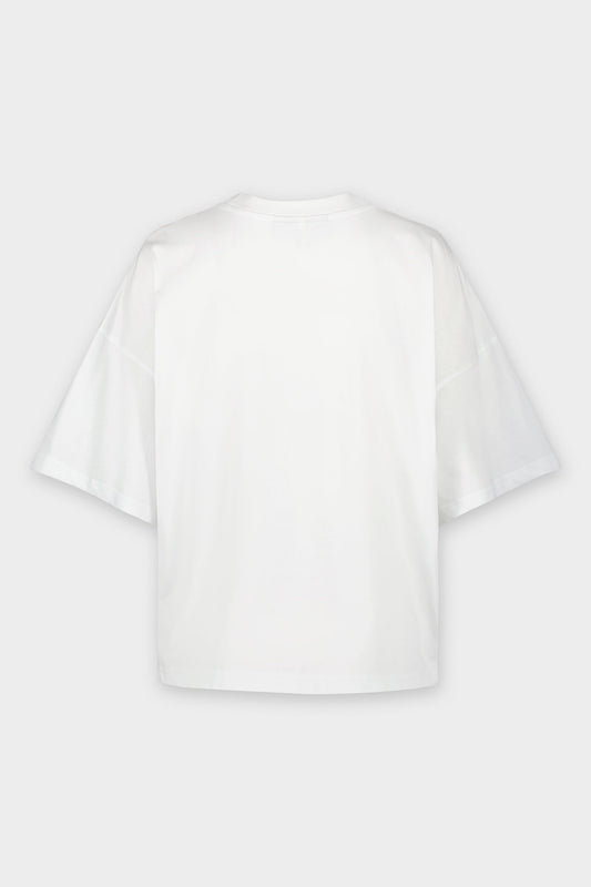 Small Brand Wide Tee Bright White