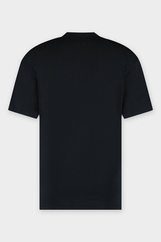 Kate Oversized Solid T-Shirt Jet Black