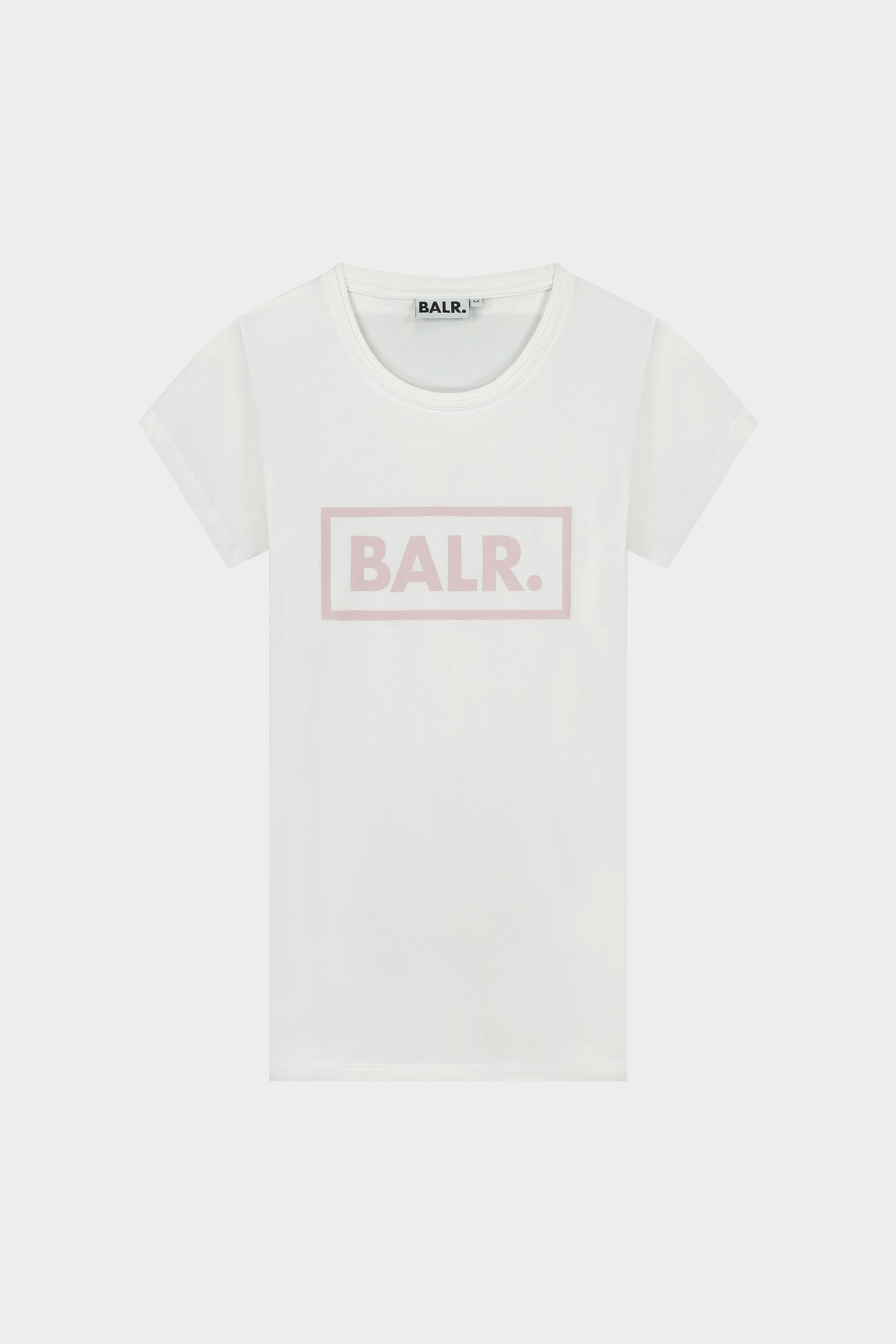 BALR. Block T-shirt Women Bright White/Pink Nectar