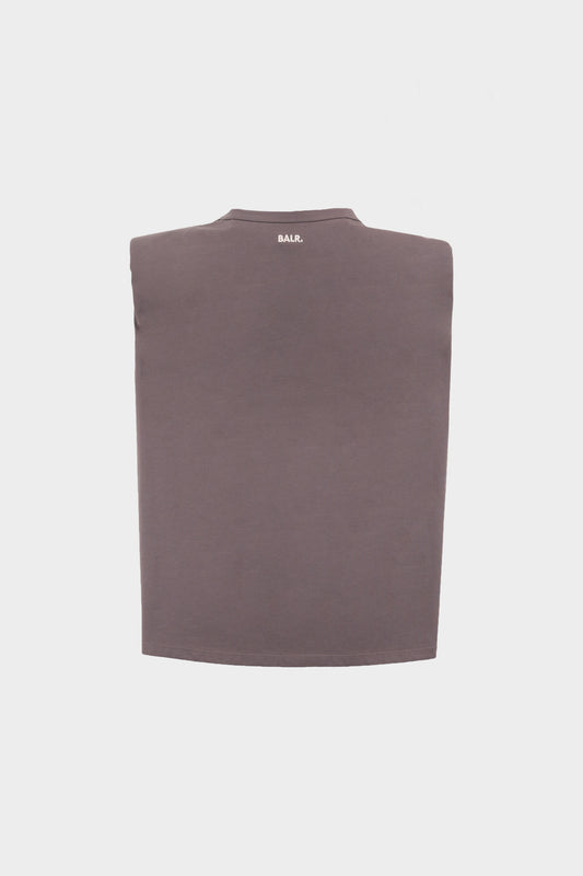 Padded Shoulder Top Gargoyle
