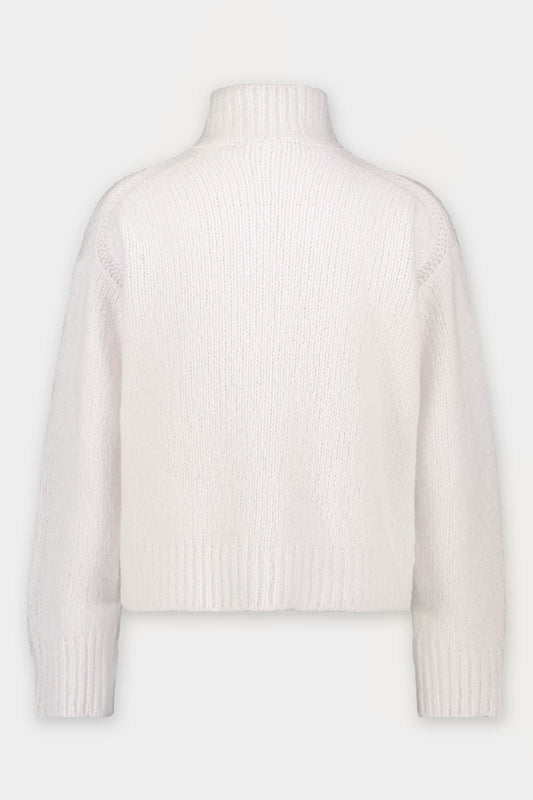 Kelly Loose Turtleneck Knit Almond Milk